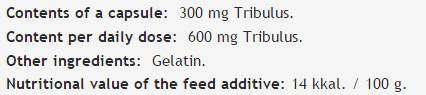 Estratto di Tribulus Terrestris 300 mg - 60 capsule