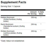 Complesso di tripli funghi 600 mg - 60 capsule