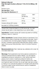 Concentrato di mirtillo rosso a tripla potenza 400 mg - 60 Compresse