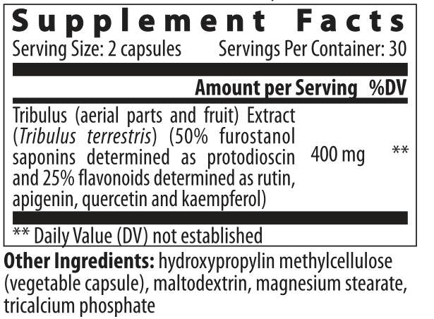Tristano | Tribulus bulgaro con 50% di saponine furostanoliche 200 mg - 60 capsule