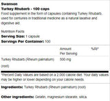 Rabarbaro Tacchino 500 mg 100 capsule