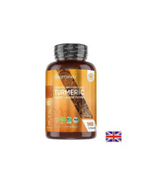 Cura per ossa, articolazioni e cuore - Curcuma + Zenzero e Pepe Nero Bio, 180 capsule - Curcuma