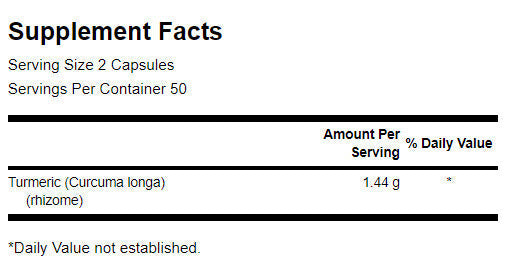 Curcuma 720 mg - 100 capsule