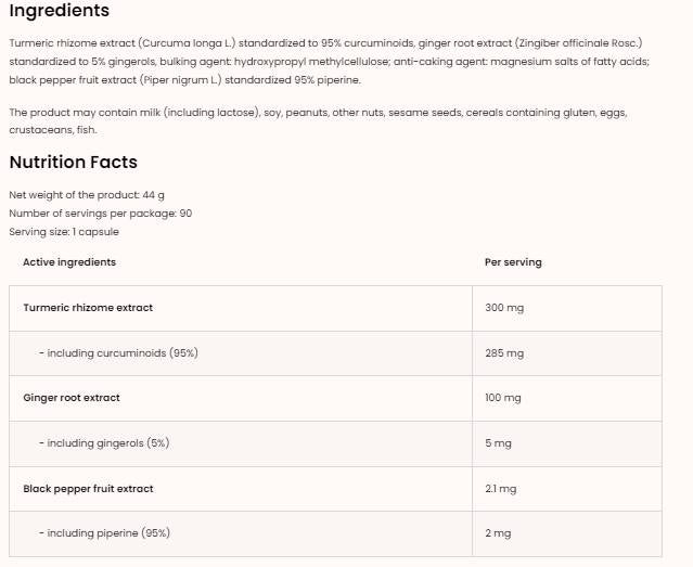 Curcuma + Pepe Nero + Zenzero 90 capsule