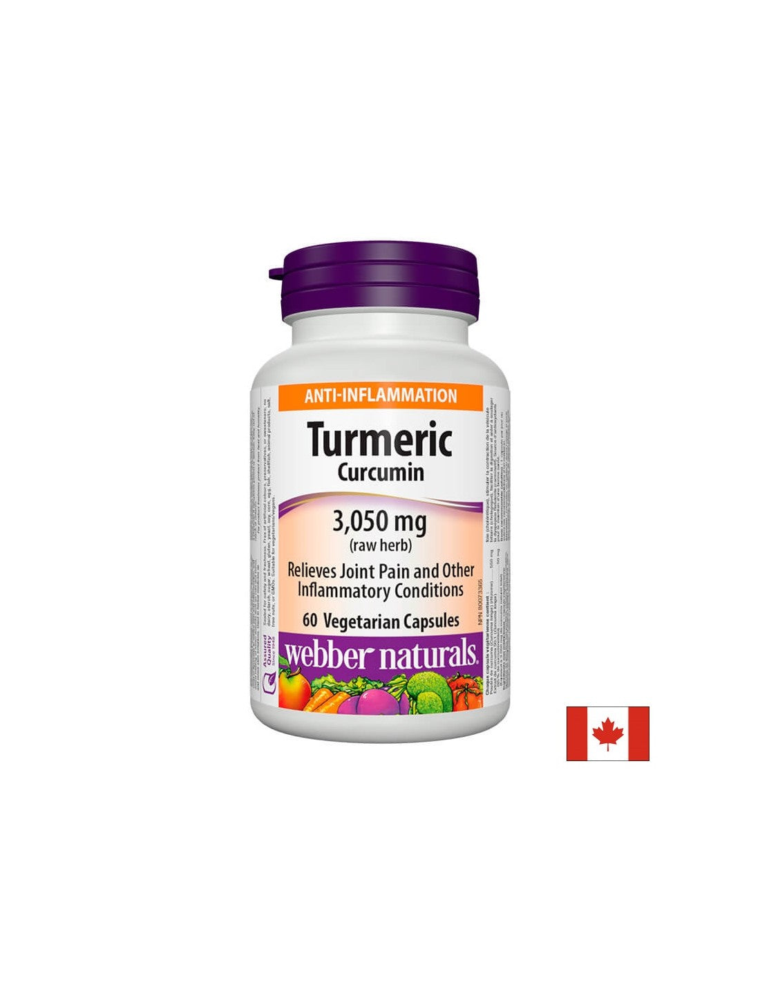 Curcuma Curcumina 600 mg x 60 capsule <tc>Webber Naturals</tc>