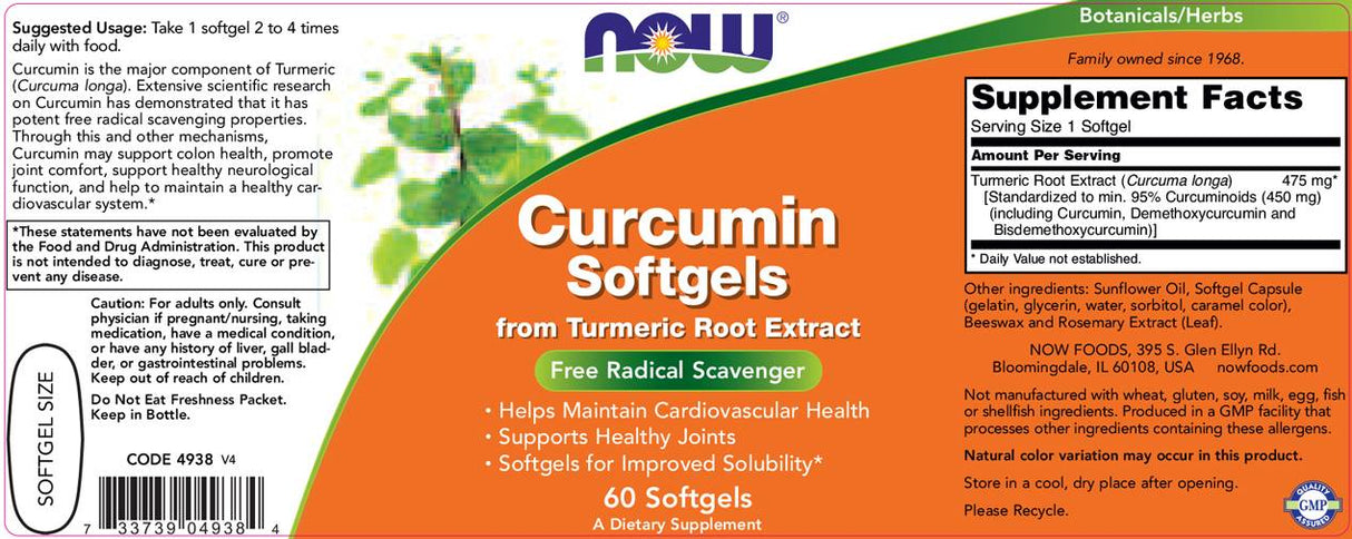Curcuma Curcumina Softgel 475 mg - 60 Softgel