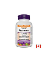 Curcuma Curcumina Ultra Forte/Curcuma e pepe nero, 32.500 mg, 30 capsule <tc>Webber Naturals</tc>