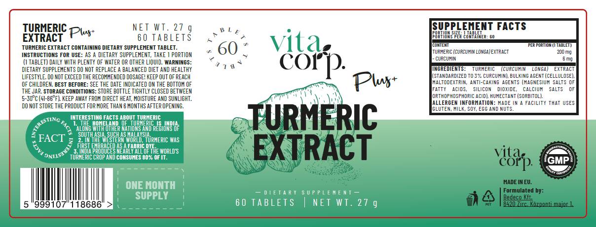 Estratto di curcuma 200 mg - 60 Compresse