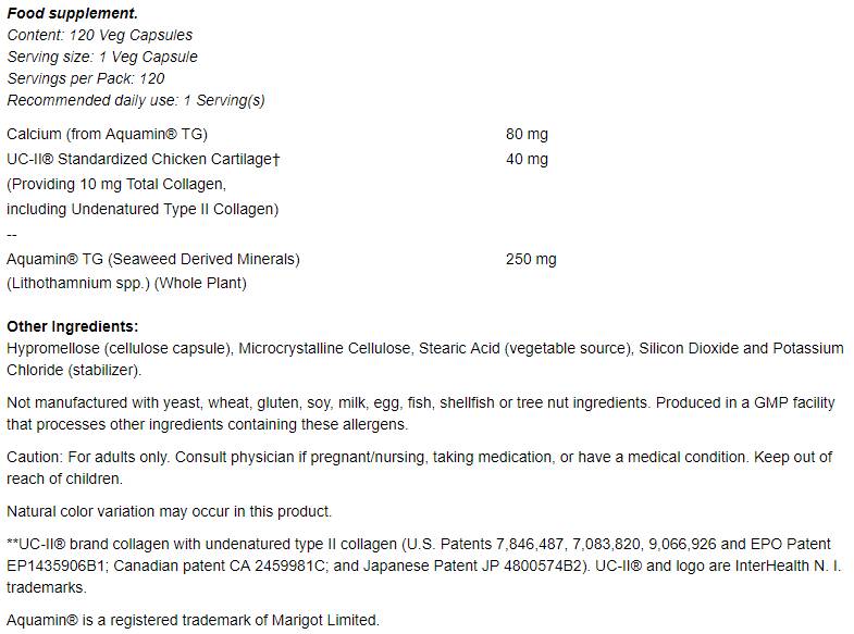 UC II/Collagene di tipo 2 40 mg - 120 capsule
