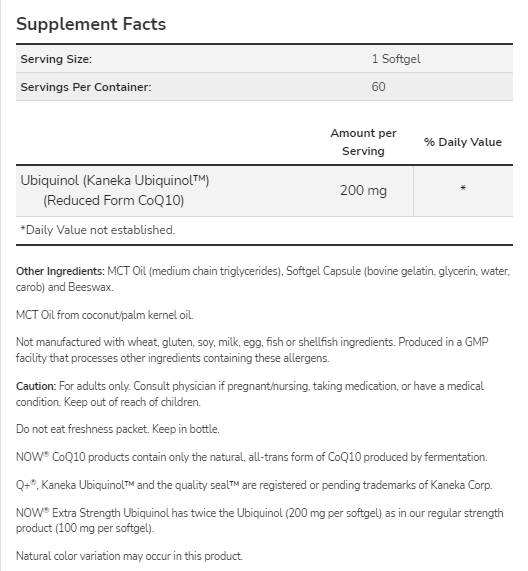 Ubichinolo 200 mg | Forza extra - 60 capsule molli