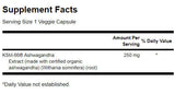 Ultimate Ashwagandha 250 mg/KSM-66 - 60 capsule