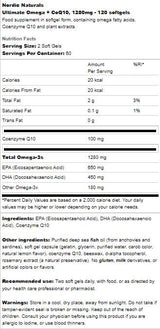 Ultimate Omega 1280 mg + CoQ10 - 60 capsule di gel