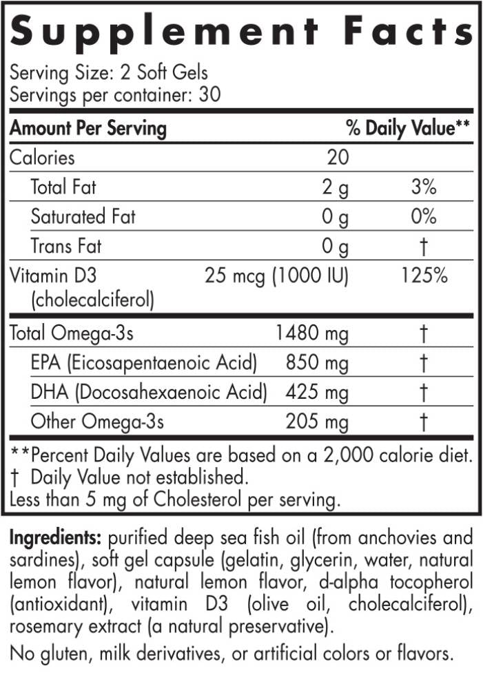 Ultimate Omega-D3 Sport 1480 mg - 60 capsule di gel