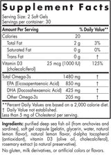 Ultimate Omega-D3 Sport 1480 mg - 60 capsule di gel