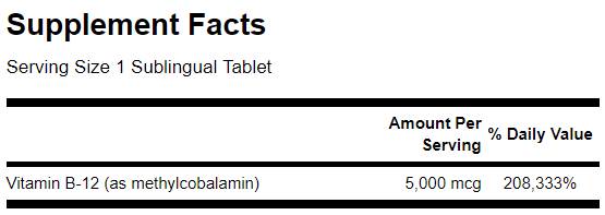 Ultra Vitamin B-12 ad alto assorbimento 60 compresse