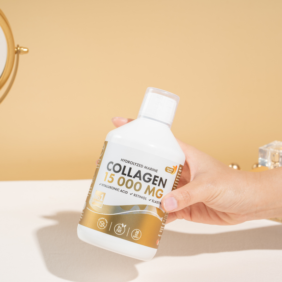 Collagene di pesce 15.000 mg con retinolo, yaluron, elastina - 500 ml