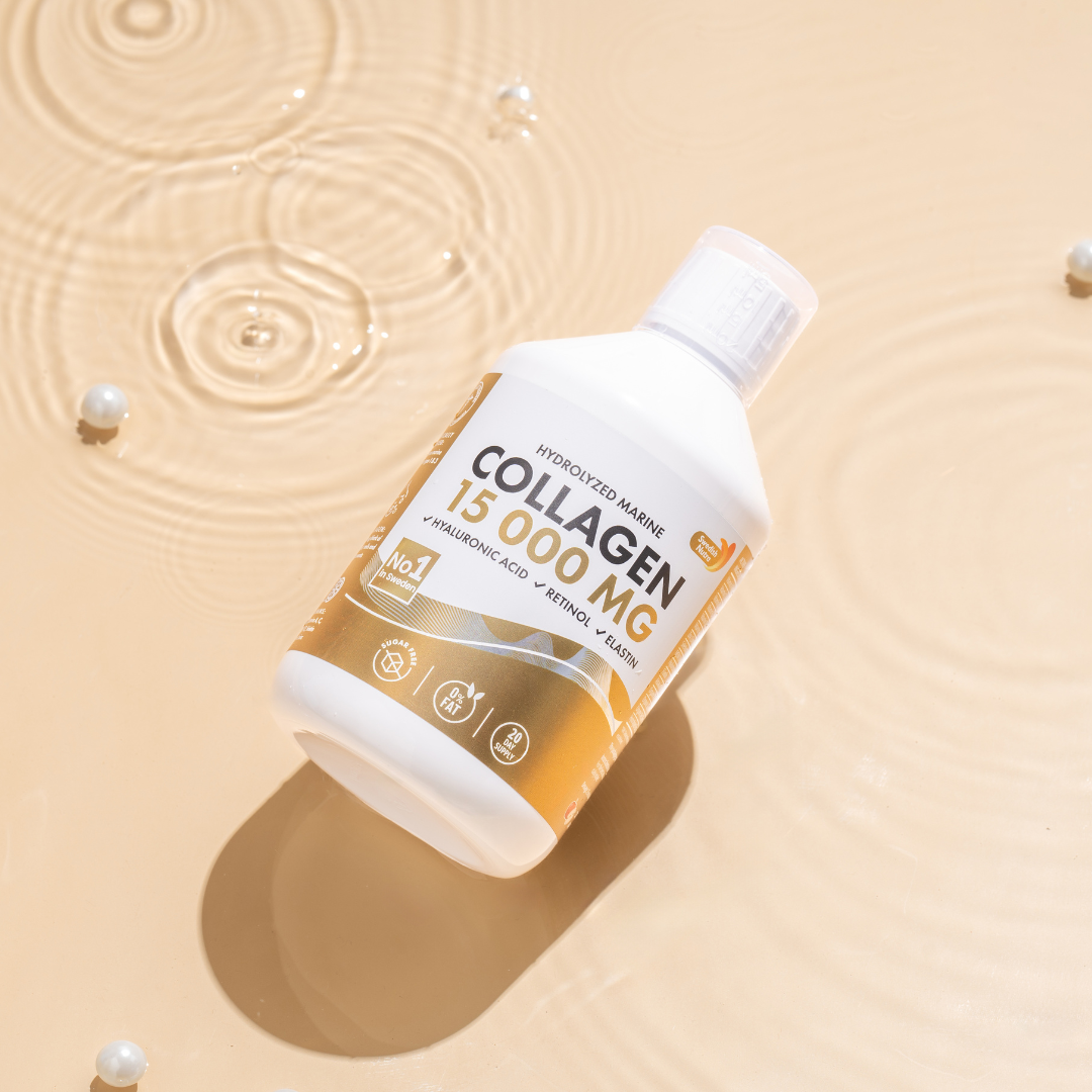 Collagene di pesce 15.000 mg con retinolo, yaluron, elastina - 500 ml
