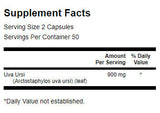 Foglia di Uva Ursi 450 mg - 100 capsule