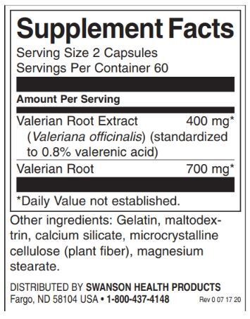 Estratto di radice di valeriana 400 mg - 120 capsule