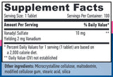 Vanadil solfato 10 mg/100 compresse.