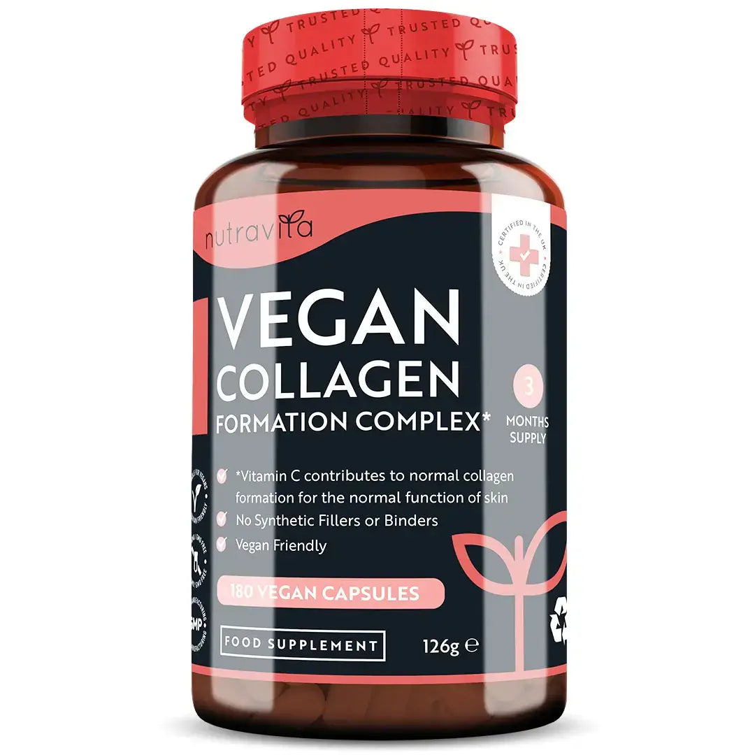 Complesso di formazione di collagene vegano 180 capsule vegetali. <tc>Nutravita</tc>