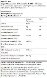 Glucosamina vegana & Condroitina & MSM - 120 capsule