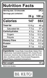 Cioccolato Keto Vegano | Cacao 70% - 80 grammi