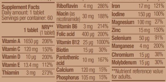 Multivitaminico Vegano 60 Compresse