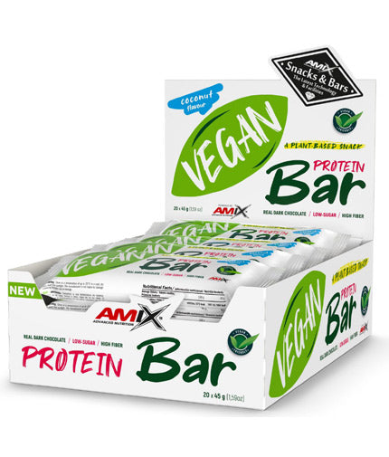 Scatola di barrette proteiche vegane/20 x 45 g