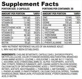 Supporto vitaminico vegano | Multivitaminici e Minerali per Vegani 90 capsule