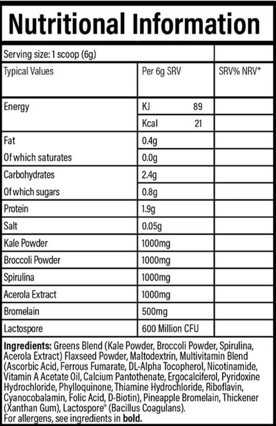 Veggie-Might | Formula completa 3 in 1 ~ Verdure & Multivitaminico & Probiotico - 180 grammi