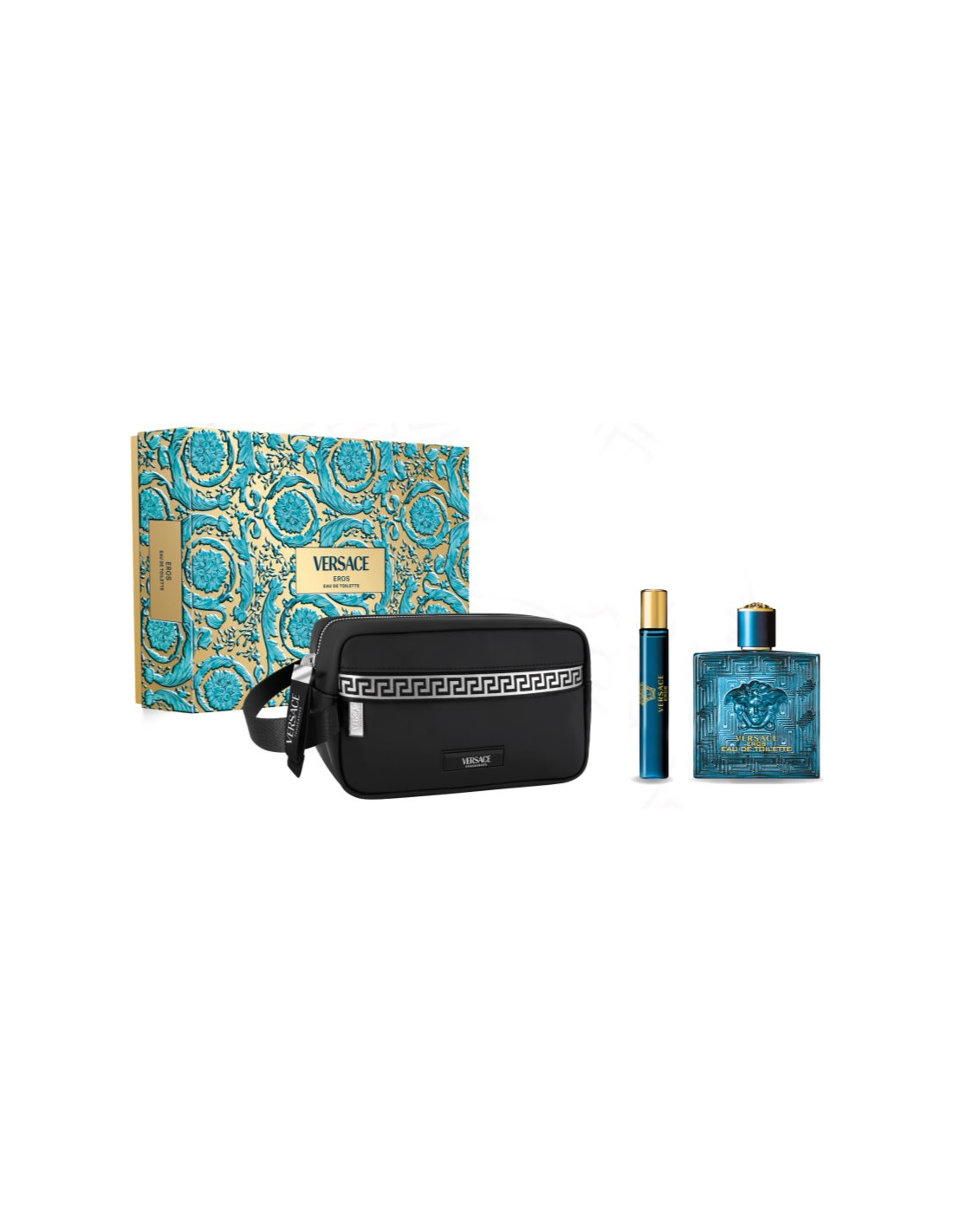 <tc>VERSACE</tc> Eros Eau De Toilette Spray 100ml Set Natalizio 3 Pezzi