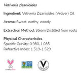 Olio di Vetiver | Vetiveria Zizanioides pura al 100% - 10 ml