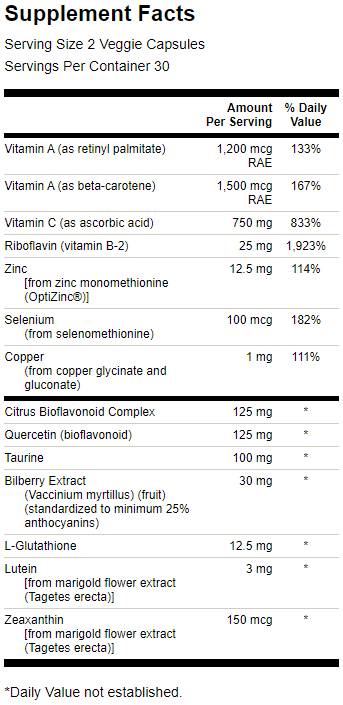 Elementi essenziali per la visione 60 capsule
