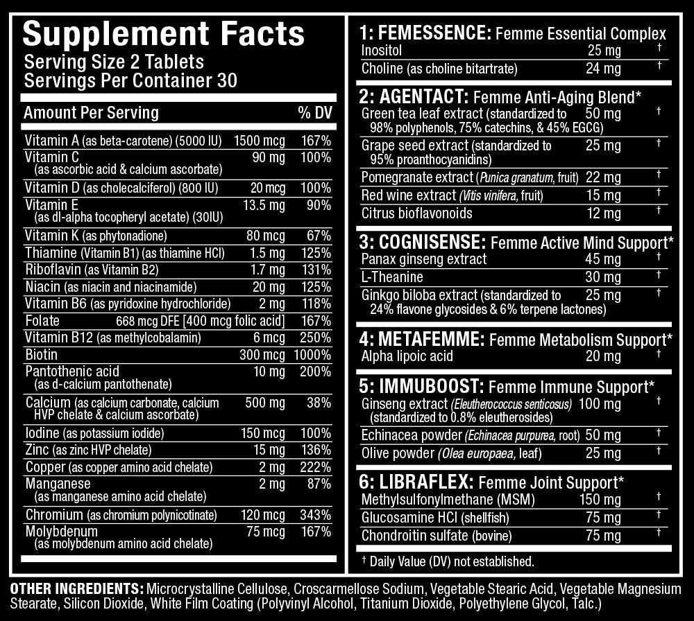Vitaform/Multivitaminico Premium per donne - 60 compresse