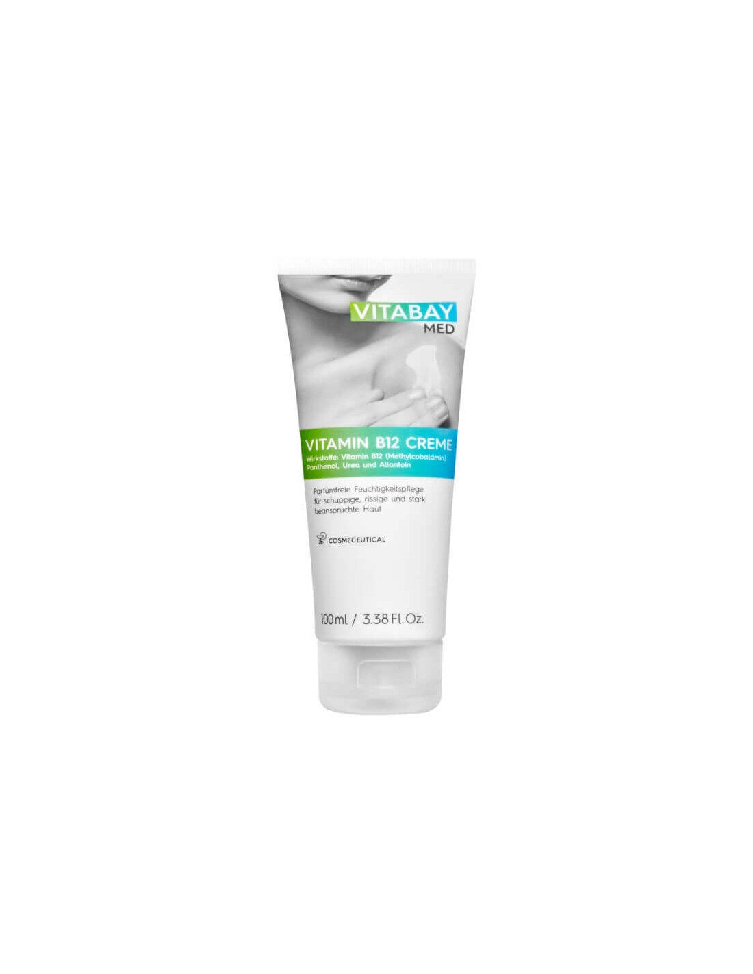 Crema alla vitamina B12/Crema con vitamina B12 (metilcobalamina), pantenolo, urea e allantoina, 100 ml