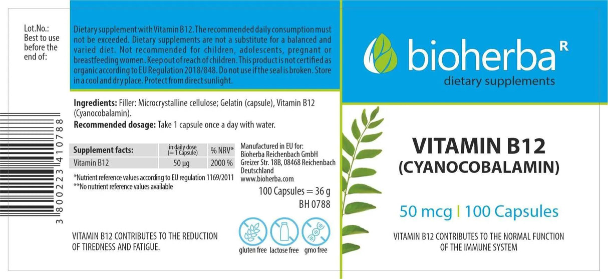 Vitamina B-12 50 mcg - 100 capsule