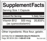 Vitamina B-12 500 mcg - 250 capsule