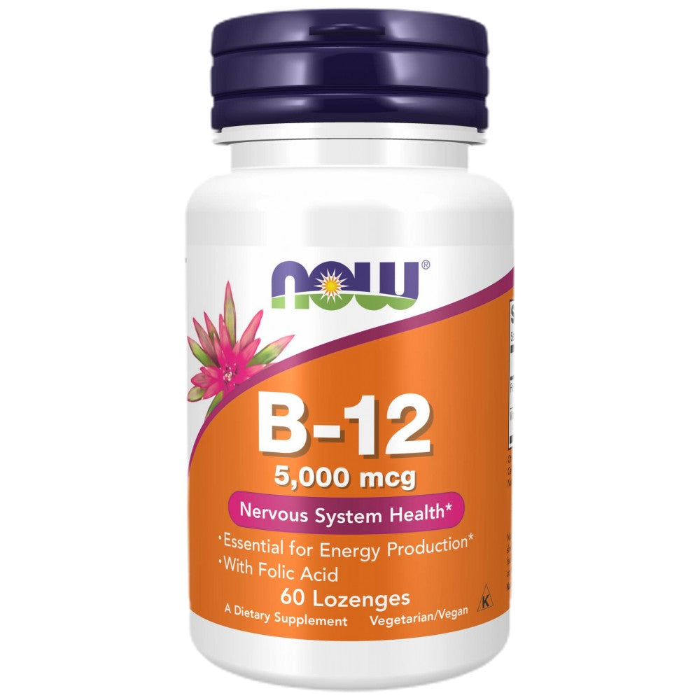 Vitamina B-12 5000 mcg con acido folico - 60 compresse sublinguali