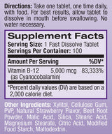 Vitamina B-12 5000 mcg a dissoluzione rapida/100 compresse.