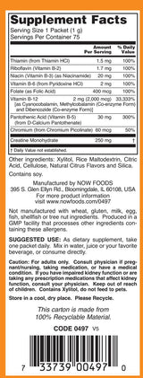 Energia istantanea vitamina B-12 - 75 pacchetti