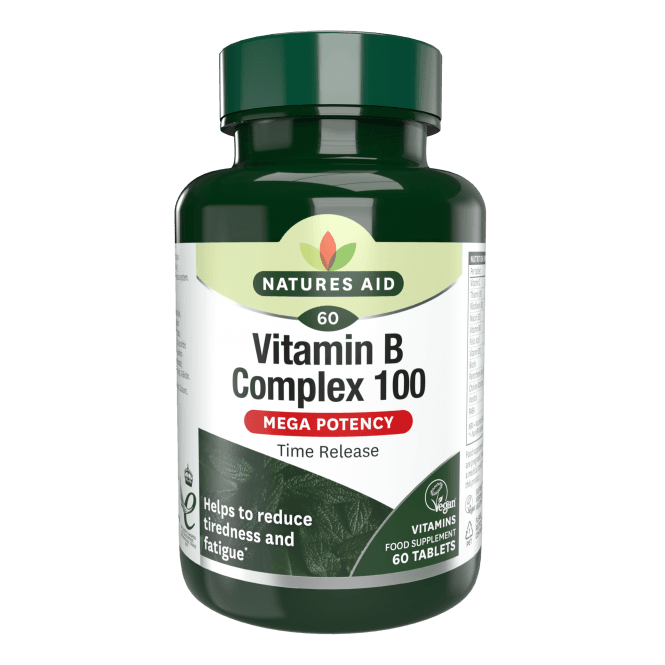 Complesso di vitamina B (Vitamin B Complex 100) 60 compresse a lento rilascio NaturesAid