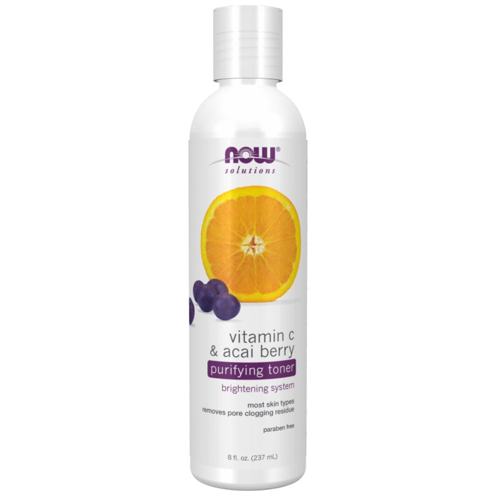 Vitamina C & Tonico purificante alle bacche di acai | Senza parabeni - 237 ml