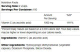 Capsule di vitamina C - 200 capsule