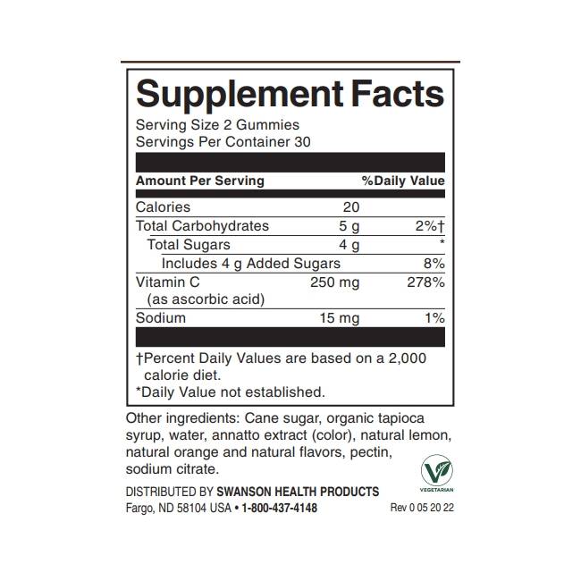 Caramelle gommose alla vitamina C - 60 caramelle gommose