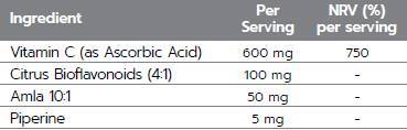 Vitamina C Plus | con bioflavonoidi di agrumi, pepe nero & Amla - 60 compresse