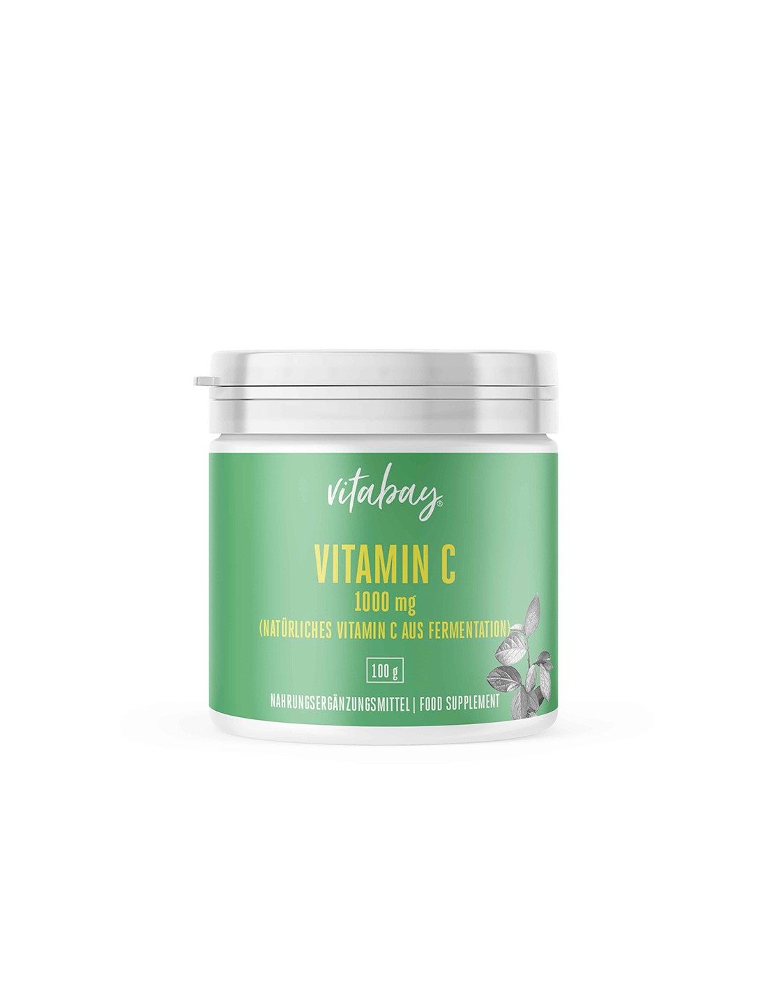 Vitamina C in polvere - Vitamina C 1000 mg (vegano), 100 g di polvere <tc>Vitabay</tc>