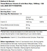 Vitamina C a rilascio temporizzato 1000 mg | Con rosa canina - 120 compresse