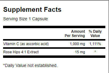 Vitamina C con Rosa Canina 1000 mg - 90 capsule