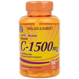 Vitamina C con rosa canina 1500 mg | Rilascio temporizzato - 100 compresse